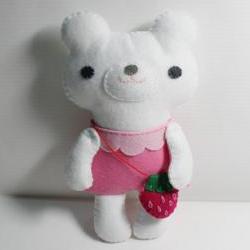 Little Polar Bear - doll pattern, felt doll, PDF